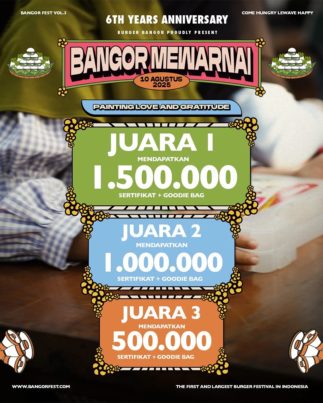 BANGOR LOMBA MEWARNAI